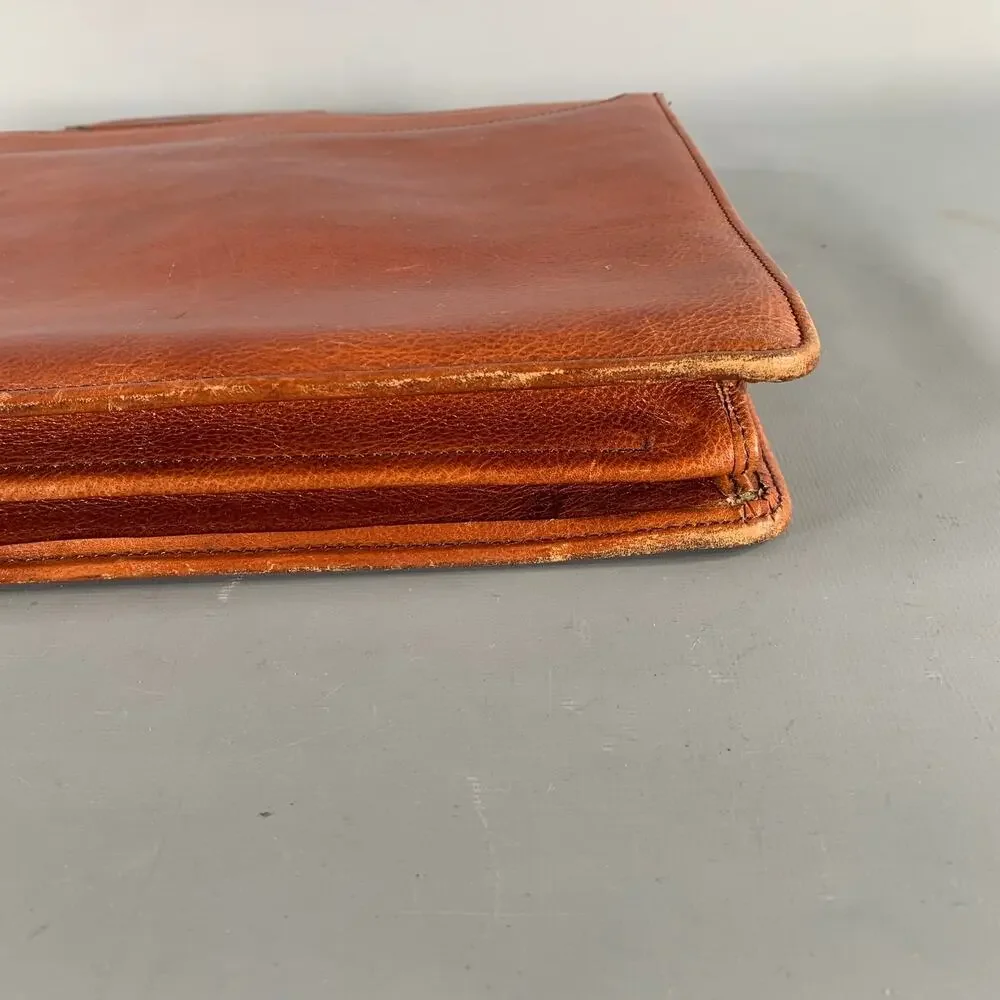 VINTAGE Brown Leather Briefcase